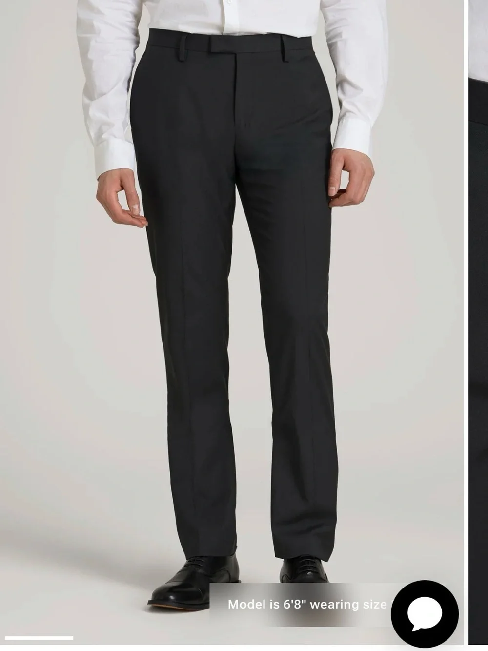 Men's Black Tailored Dress Pants — Modern Formal Trousers